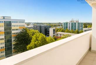 Balkonblick über die Stadt