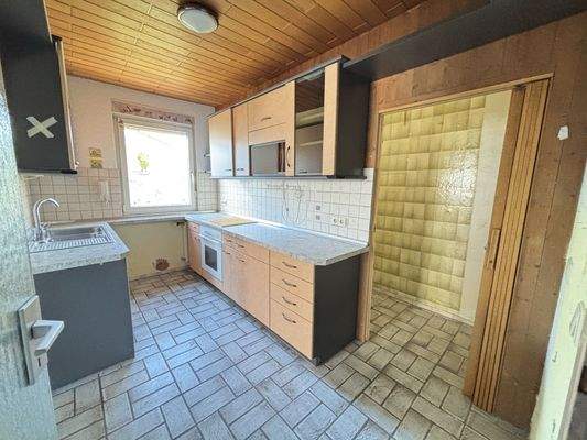 Die Küche im Erdgeschoss