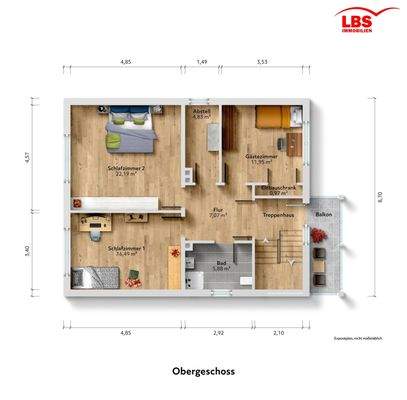 Grundriss - Obergeschoss