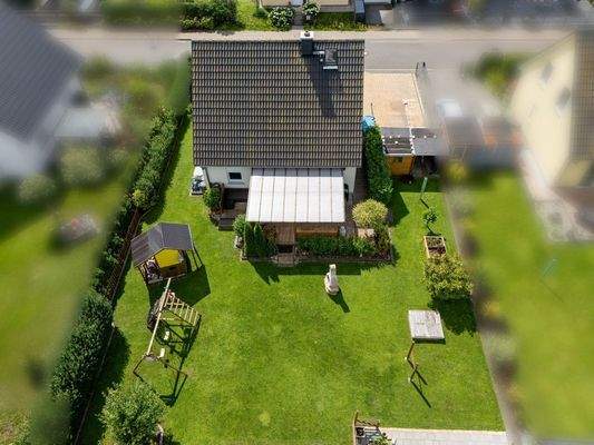 Grundstück in Vogelperspektive