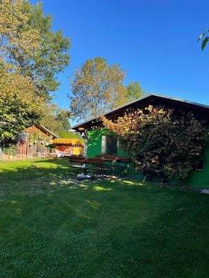 Grillhaus mit Winterplane