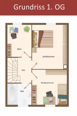 Grundriss 1. Obergeschoss