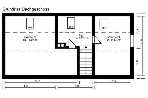 Grundriss Dachgeschoss