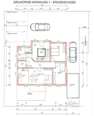 Plan Wohnung 1 im EG