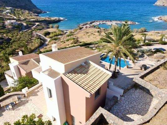 Kreta, Mochlos: Atemberaubende Villa mit Meerblick zu verkaufen