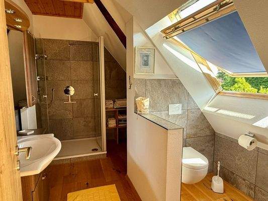 Duschbad im Dachgeschoss
