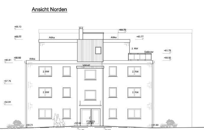 Neubau einer attraktiven 3 Zimmer Penthouse-Wohnung in Holsterhausen