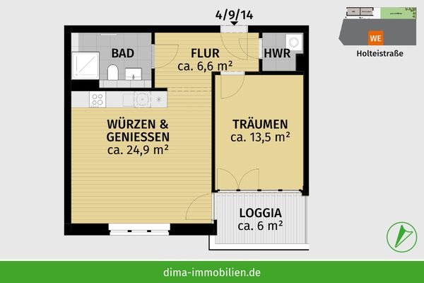 WE 14 im 3. Obergeschoss