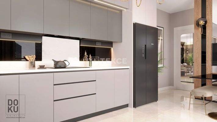 Flats in a Complex with Indoor Pool in Sincan Ankara