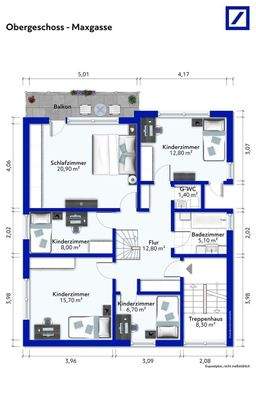 Grundriss Obergeschoss Maxgasse