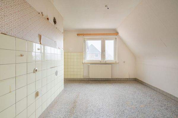 Küche im Dachgeschoss