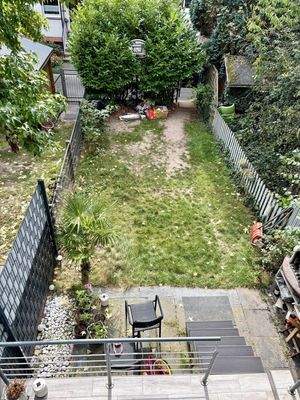 Blick auf das Grundstück