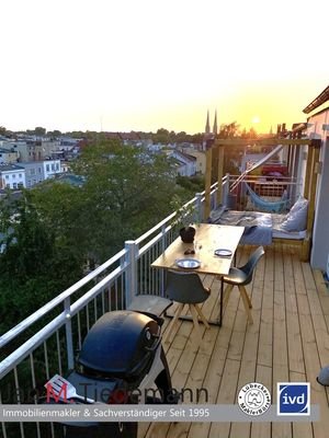 Abendsonne auf dem Balkon