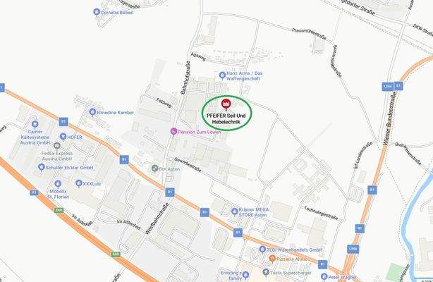 Straßenkarte - sehr gute Anbindung 