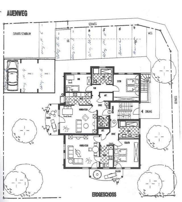Ansicht Stellplätze