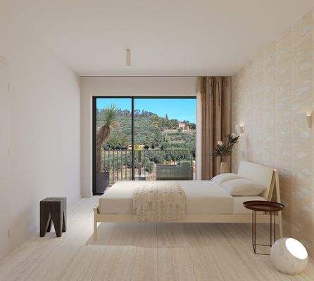 Gästezimmer mit Blick auf Weinberg