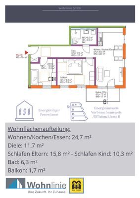 Grundriss Wohnung 6