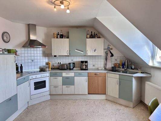 Küche im Dachgeschoss