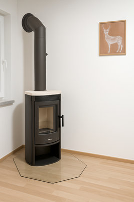 Schwedenofen im Wohnzimmer