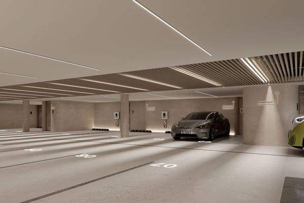 Tiefgarage mit E-Ladestation