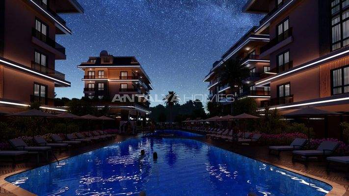 Chic Apartments Intertwined the Nature in Alanya Oba