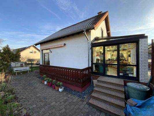 Rückansicht mit Zugang zum Wintergarten