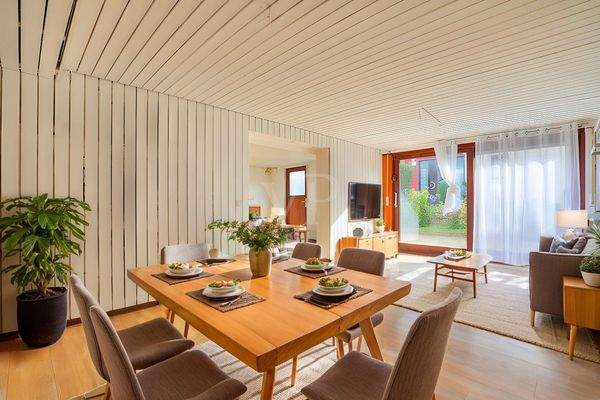 Wohnzimmer Einliegerwohnung mögliche Möblierung 