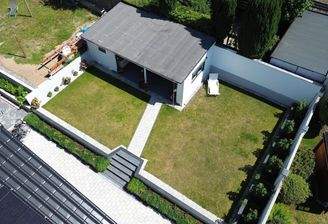 Drohnenansicht Gartenhaus