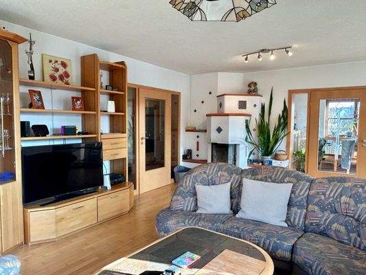 Wohnzimmer mit Kaminofen