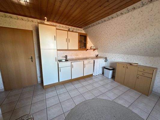 Wohnküche im Dachgeschoss