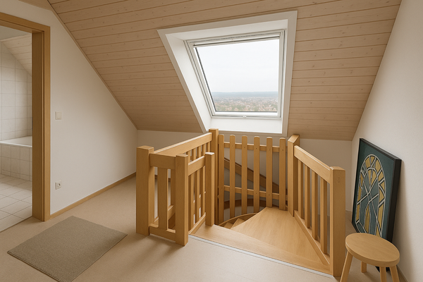 Treppe vom 2. DG zum 1. DG