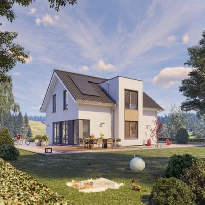 Ansicht Garten und Terrasse