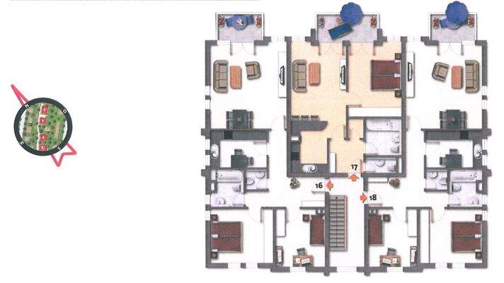 Grundriss Wohnung Nr. 18