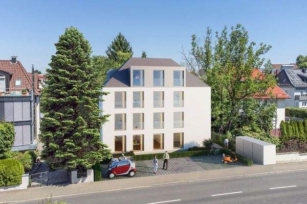 Projektiertes Mehrfamilienhaus