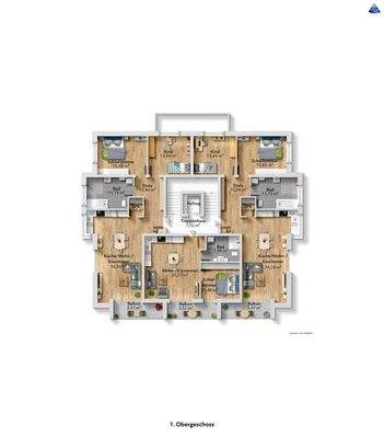 1. Obergeschoss nach Bauantrag