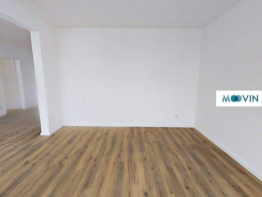 Ansicht IV: Wohn- und Esszimmer