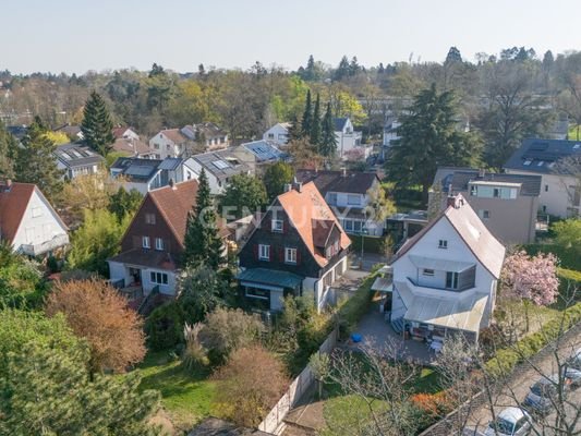 Garten Ansicht Drohne