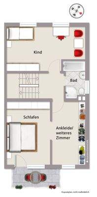 Grundriss Obergeschoss