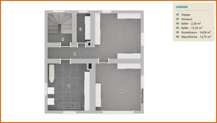 Grundriss visualisiert KG