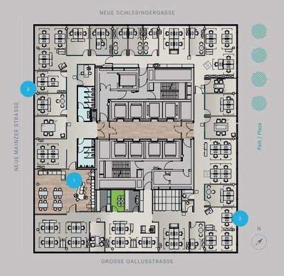 Grundriss 39OG - Open-Space