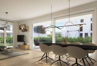 Wohnzimmer Gartenwohnung Beispiel