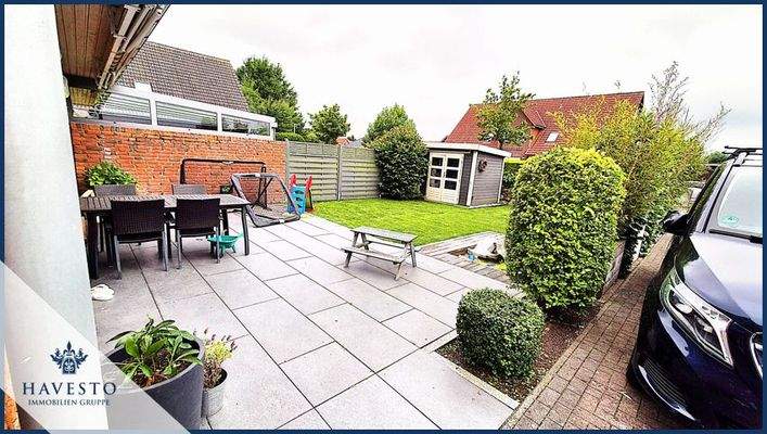 Blick auf den vorderen Terrassenbereich