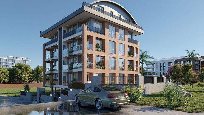 City View Real Estate in a Single-Block Complex in Alanya Bektaş