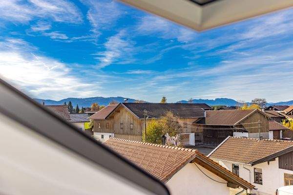 Blick auf die Bergkulisse