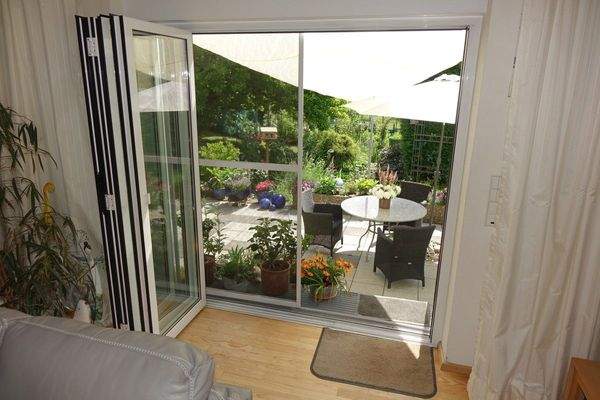 Ausgang Terrasse und Garten