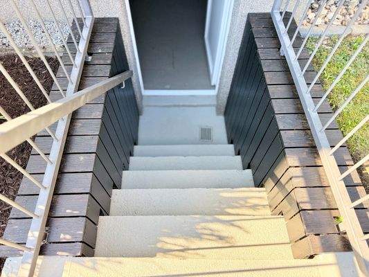 Treppe in den Garten