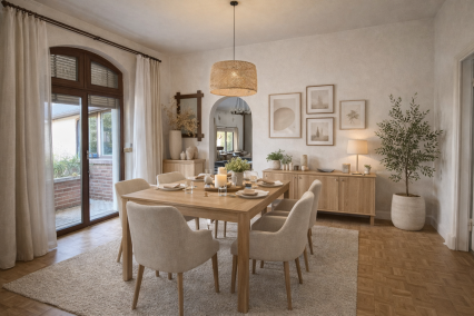 Visualsierung Einrichtungsbeispiel Esszimmer