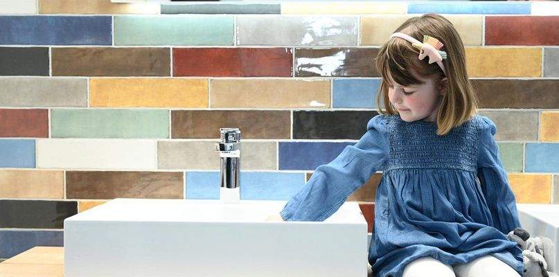 Bunte Badezimmerwelt