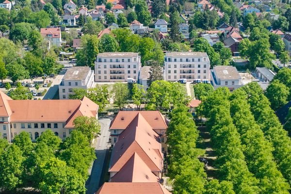 Idyllische grüne Nachbarschaft