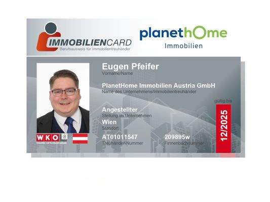 Immobiliencard Pfeifer Eugen